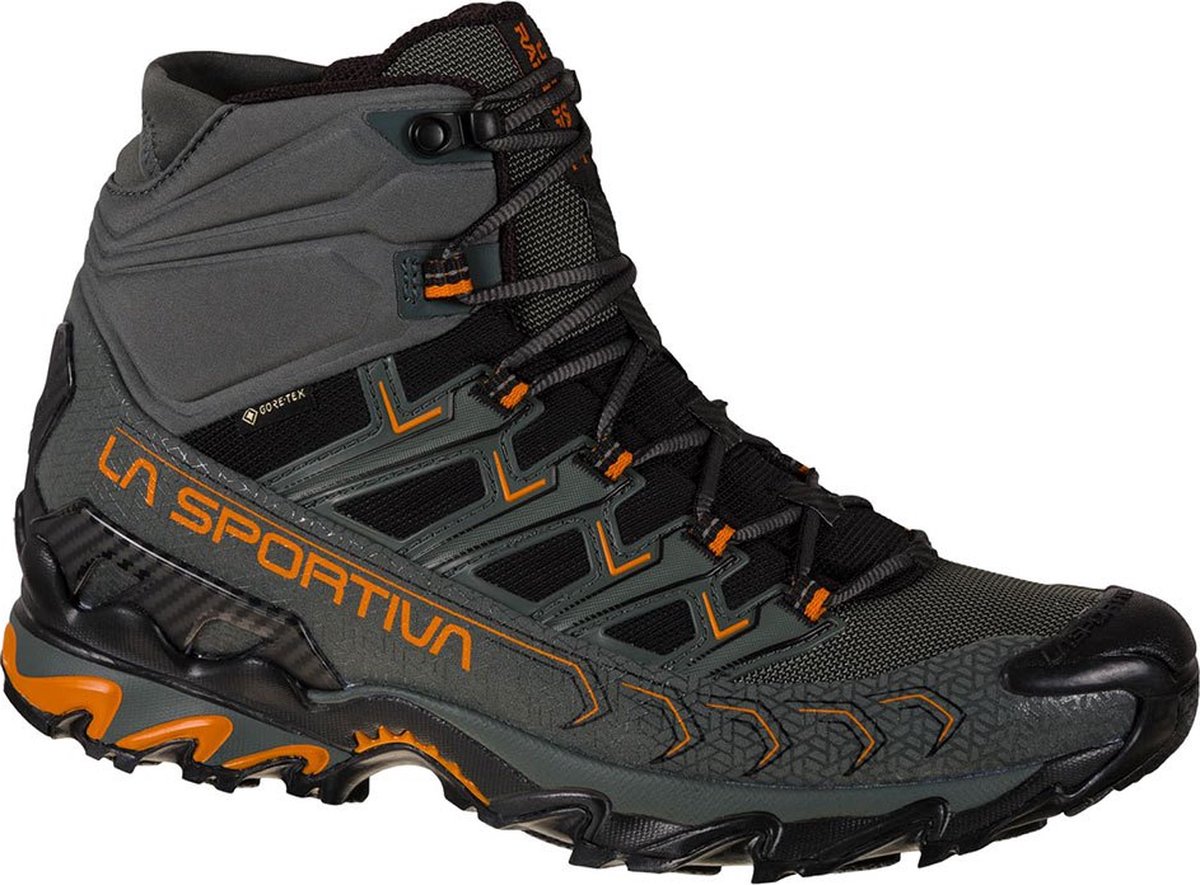 La Sportiva Ultra Raptor Ii Mid Goretex Wandelschoenen 1/2 Man Carbon / Hawaiian Sun
