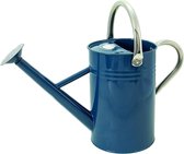 Arrosoir vintage de 4,5 litres en bleu - Pichet en acier galvanisé pour arrosage quotidien - Pichet de style anglais classique avec 2 poignées