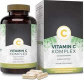 Natuurlijk Vitamine C Complex - 240 Capsules - Acerola Extract & Rozenbottelextract met 400 mg Vitamine C per dagelijkse portie - 4 Maanden Voorraad - Hooggedoseerd - Veganistisch