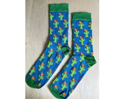 SOKn. Trendy sokken *CACTUS* maat 35-41 (ook leuk om kado te geven !)
