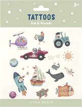 Little Dutch tijdelijke tatoeages - tattoos Jim & Friends
