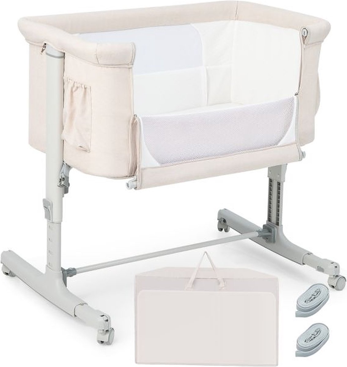 Berceau Bébé,berceau portable,Couchette de chevet 3 en 1,Lit Bebe