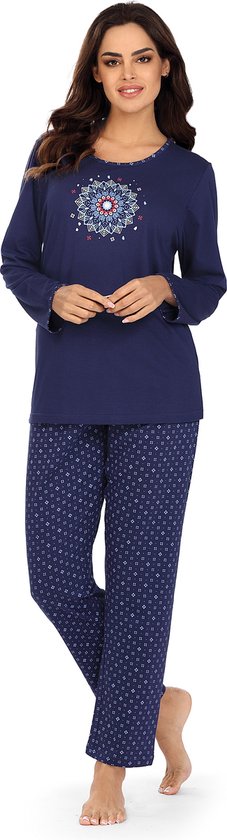 Dames Pyjama 'Star' Navy Blue