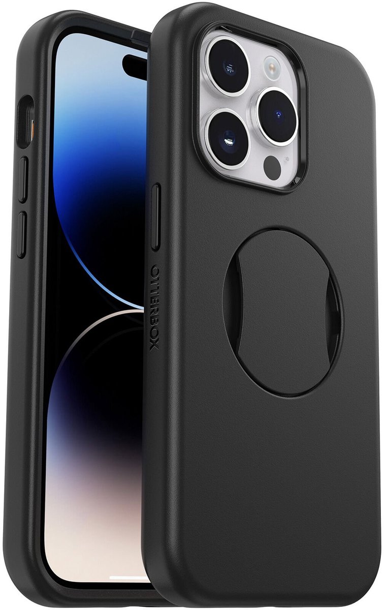 OtterBox OtterGrip Magsafe Case - Geschikt voor Apple iPhone 15 Pro Max - Zwart