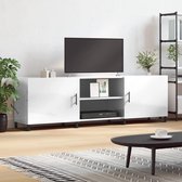The Living Store TV-meubel - Hoogglans wit - 150 x 30 x 50 cm (B x D x H)