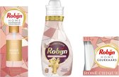 Robijn Rose Chique SET Parfum d'ambiance / Adoucissant / Bougie parfumée