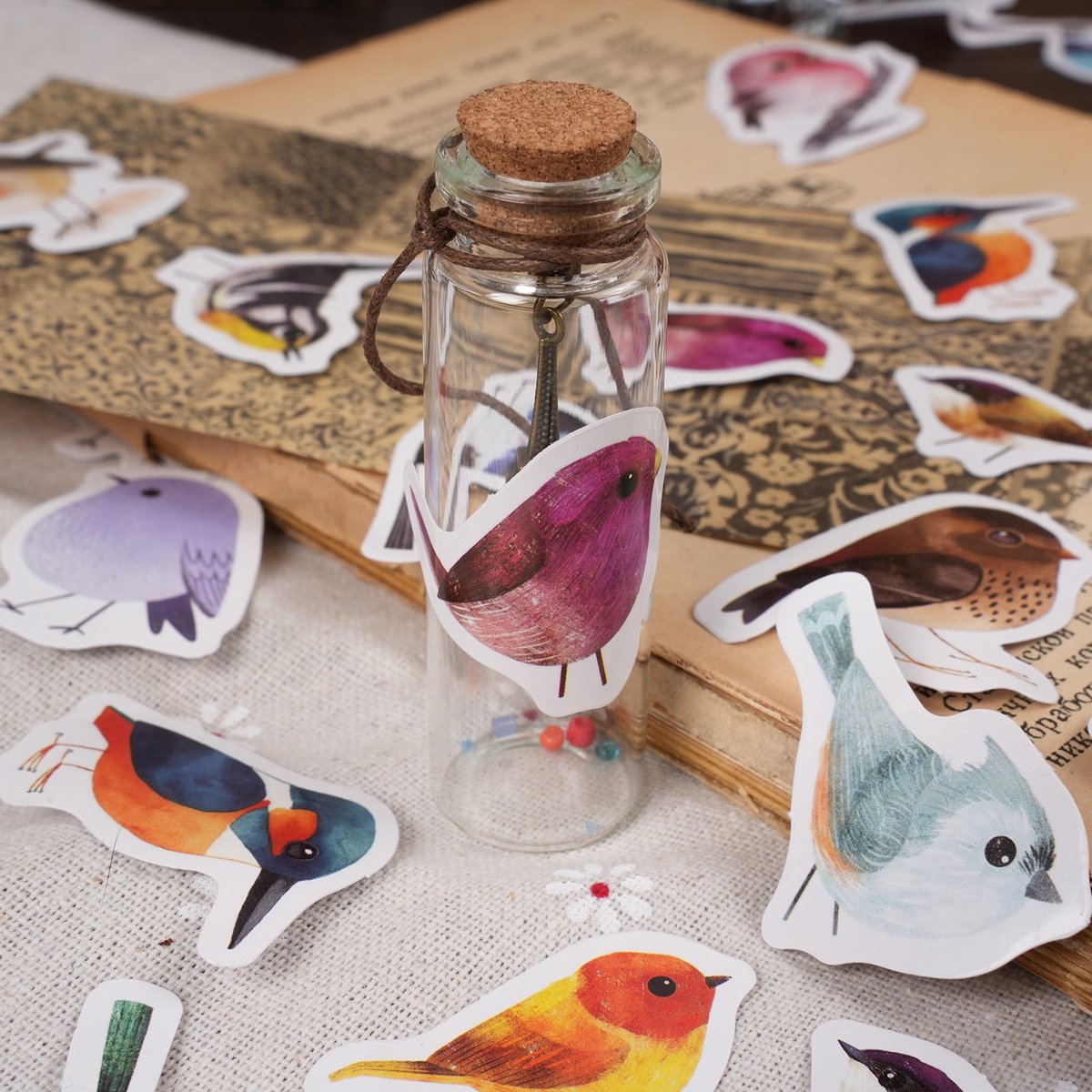 Bullet Journal Stickers - Little Birds - 46 stuks - Planner Agenda Stickers - Vogel Stickers - Bird Sticker Scrapbook stickers - Bujo stickers - Stickers volwassenen en kinderen — afbeelding 7