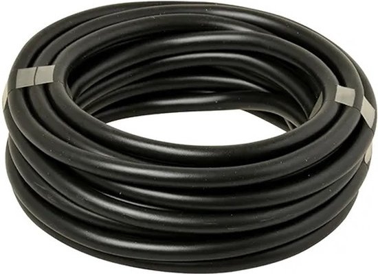 Câble d'alimentation rond 3 fils 0 noir 5 mètres op rol