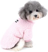Winterjassen voor kleine honden Fleece Warme Hondentrui Trui Puppy Winterjas Chihuahua Kattenkleding Huisdier Jongens Meisjes Hondenkleding Roze S