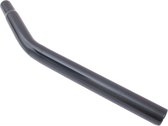 Zadelpen freestyle - gebogen staal ø25,4mm / 360mm - zwart