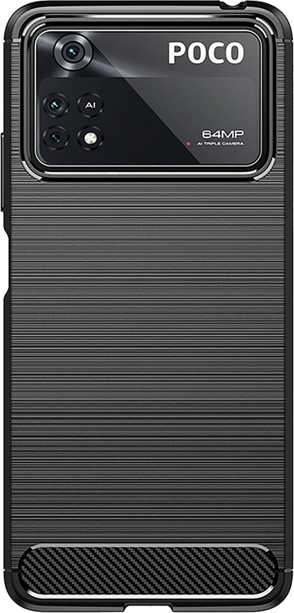 Just in Case hoesje geschikt voor Poco X4 Pro - Rugged TPU - Zwart