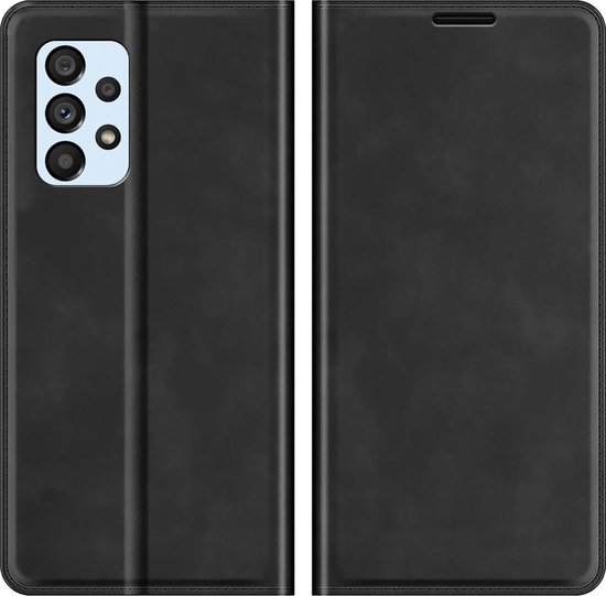 Étui de Bookcase hoesje pour Samsung Galaxy A53 - Just in Case - Zwart uni - Similicuir