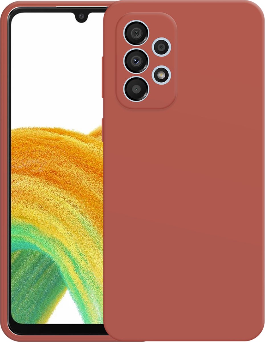 Just in Case hoesje geschikt voor Samsung Galaxy A33 Hoesje - Color Backcover - Rood