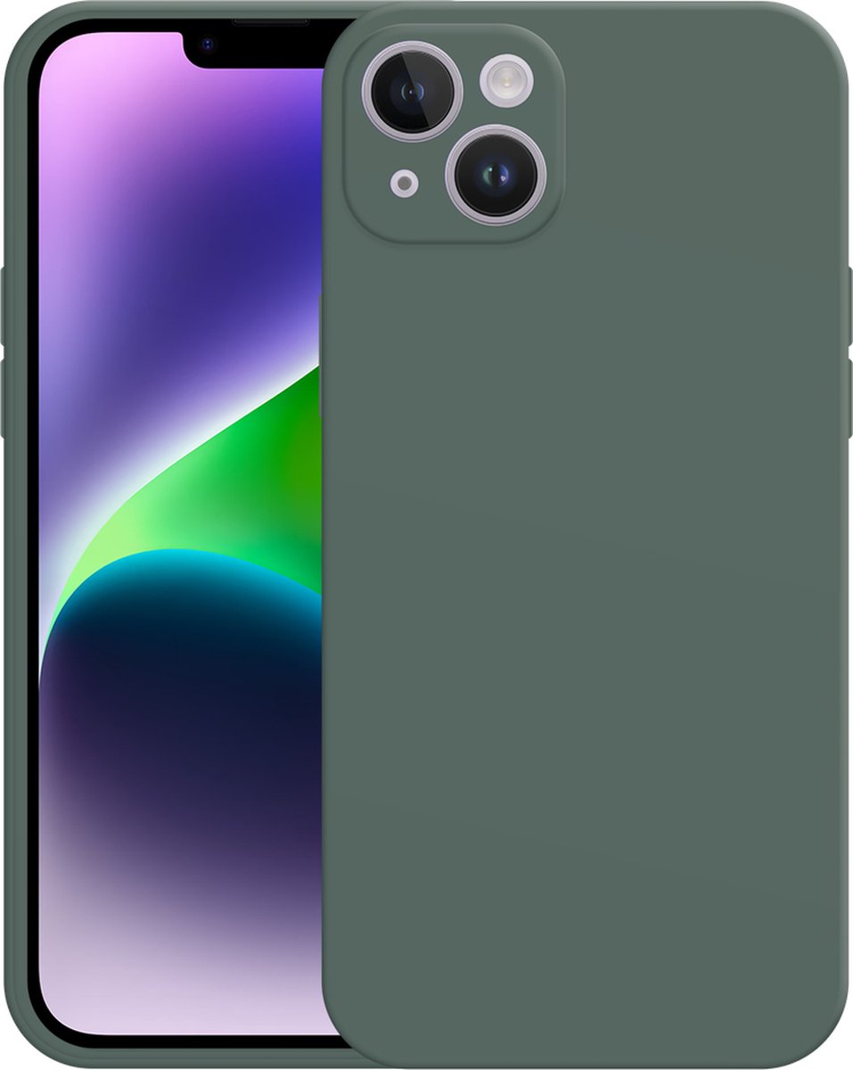 Just in Case hoesje geschikt voor iPhone 14 Plus Hoesje - Color Backcover - Groen