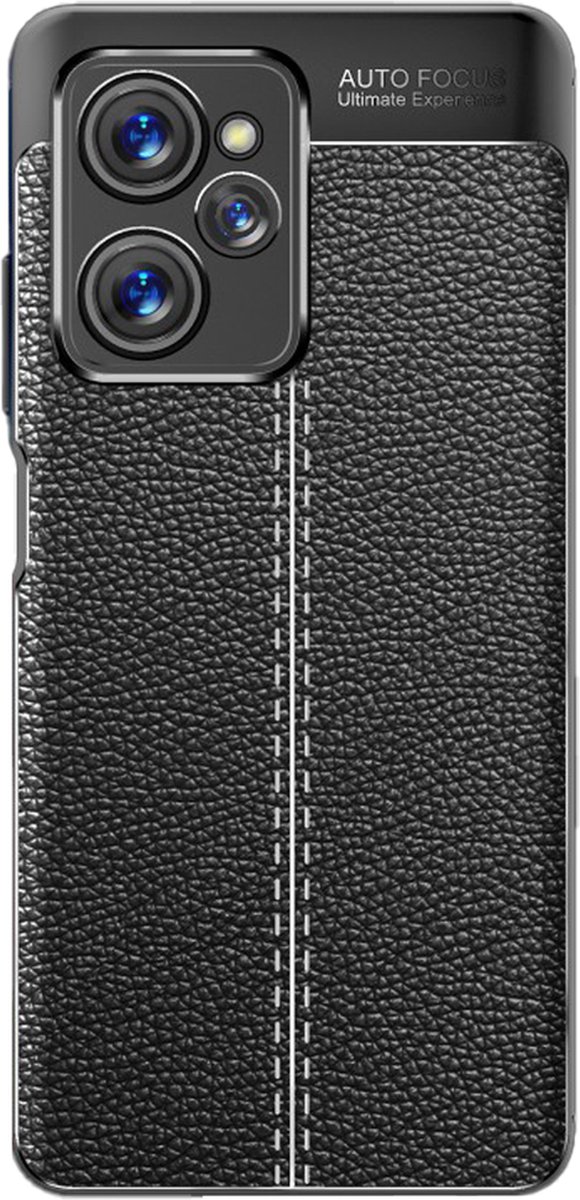 Just in Case hoesje geschikt voor Poco X5 Pro - TPU Hoesje Flexibel Soft Design - Zwart