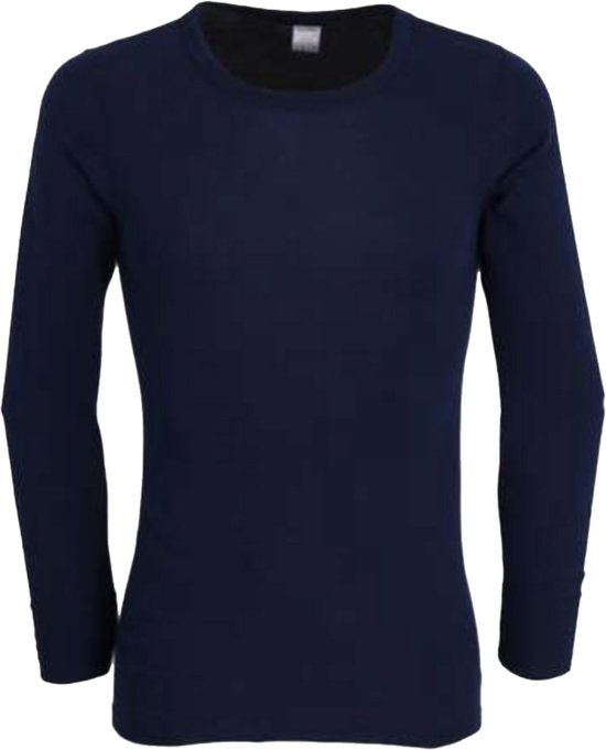 Ceceba heren T-shirt lange mouw met O-hals (1-pack) - donkerblauw - Maat: XL