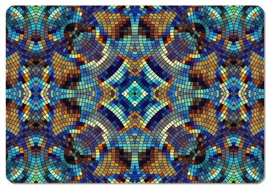 Bertoni - Tafel- of bureaumat - Placemat - 29x42 cm - Blauw