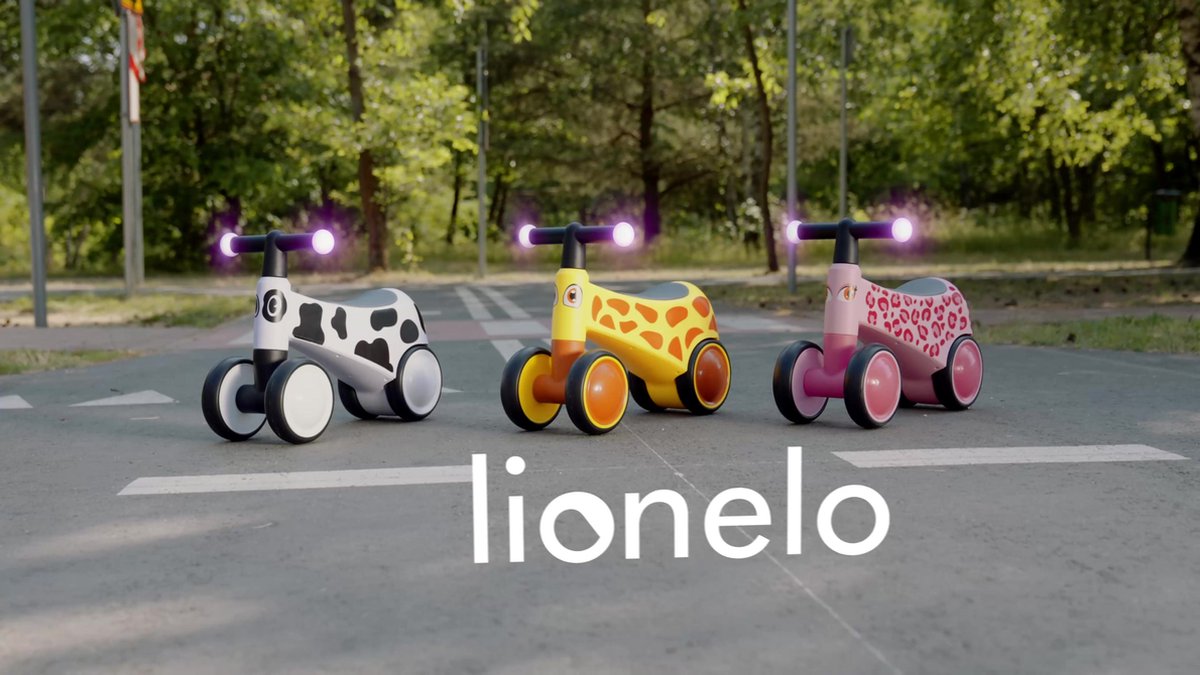 LIONELO Sammy Rider for Children from 1 to 3 Years, Rider with 4 Wheels up to 25 kg, Non-Slip Handles with Lighting, Ergonomic Seat 3 Models, for Boys