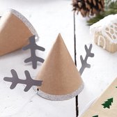 Noël rustique - mini chapeaux de fête de renne