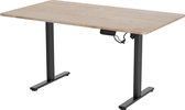 Vestland - Zit-sta Bureau Elektrisch Verstelbaar - Geheugenfunctie - 140 x 80 CM - Eiken Zwart