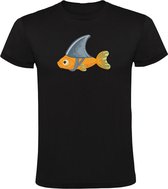 Vis met een haaienvin Heren T-shirt - zee - dieren - vakantie - boot - surfen - vissen - zwemmen - verjaardag - huisdier - visser - humor - grappig