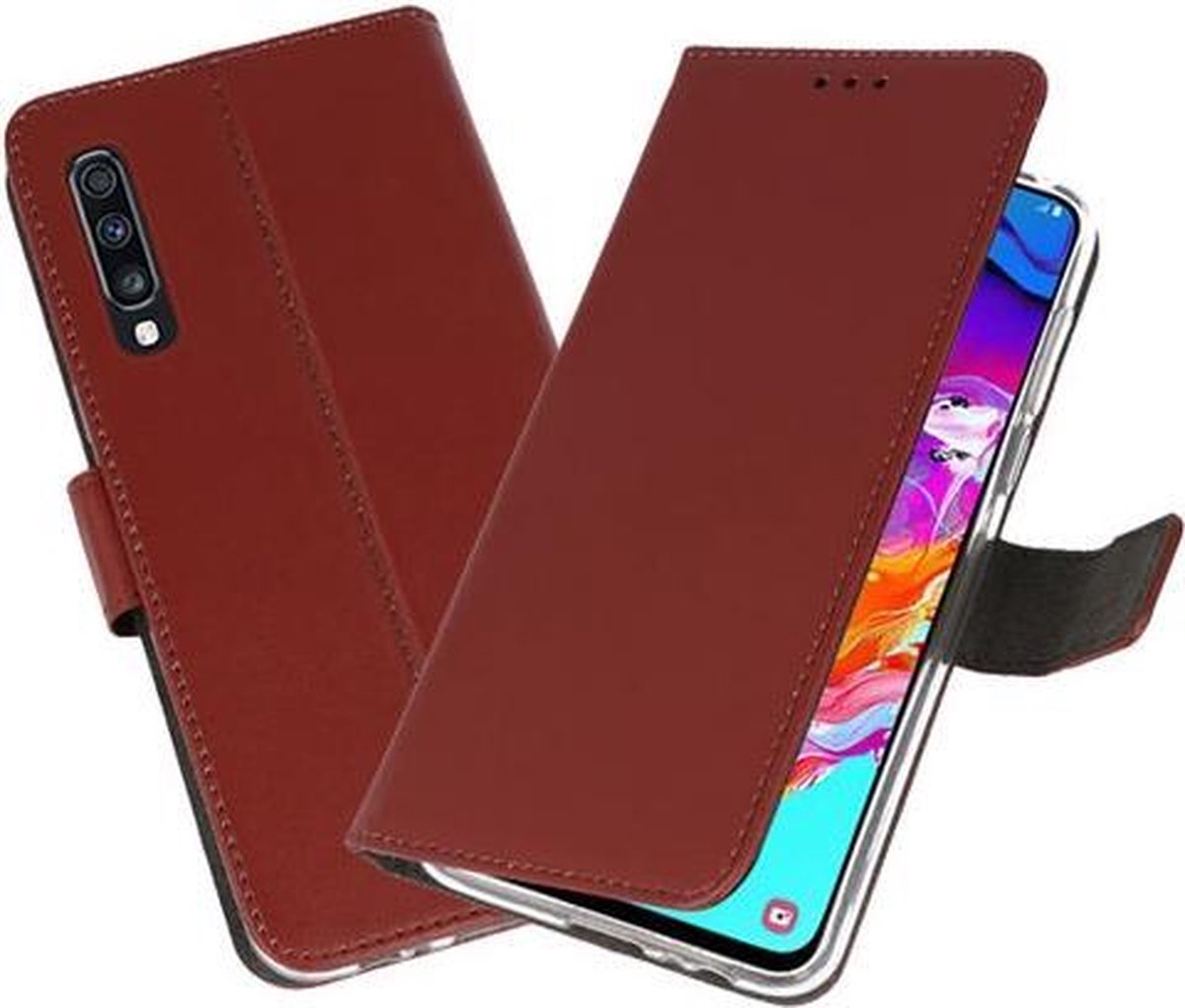 Bestcases Pasjeshouder Telefoonhoesje Samsung Galaxy A70 - Bruin