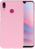 Bestcases Color Telefoonhoesje - Backcover Hoesje - Siliconen Case Back Cover voor Huawei Y9 2019 - Roze