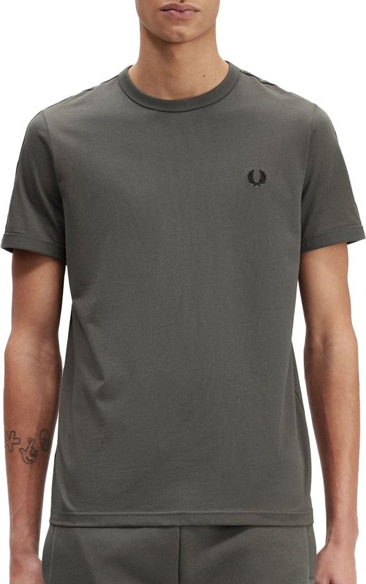 Contrast Tape Ringer T-shirt Mannen