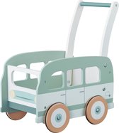 CUTE & KEPPE The Happy Bus - Laughing Walker - Bus VW en bois pour Enfants avec espace pour Blocs - Bébé Walker