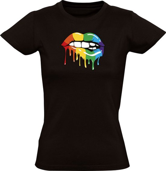 LGBT Pride Rainbow Pride colorata bandiera lesbica gay LGBT Maglia a Manica