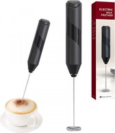 Elektrische Melkopschuimer - Melkklopper - Zwart - RVS - Draadloos - Cappuccino/Slagroom/Saladedressings