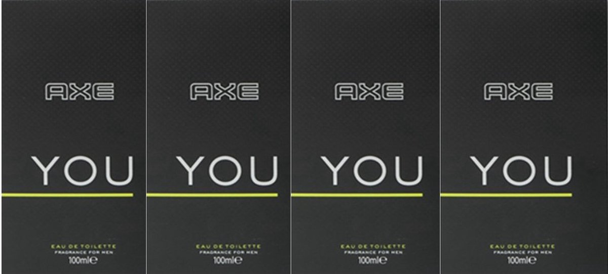 Goedkoopste AXE YOU Eau de Toilette - Voordeelverpakking 4 x 100 ml