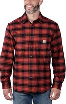 Carhartt Flannel plaid shirt 5945 red ochre L