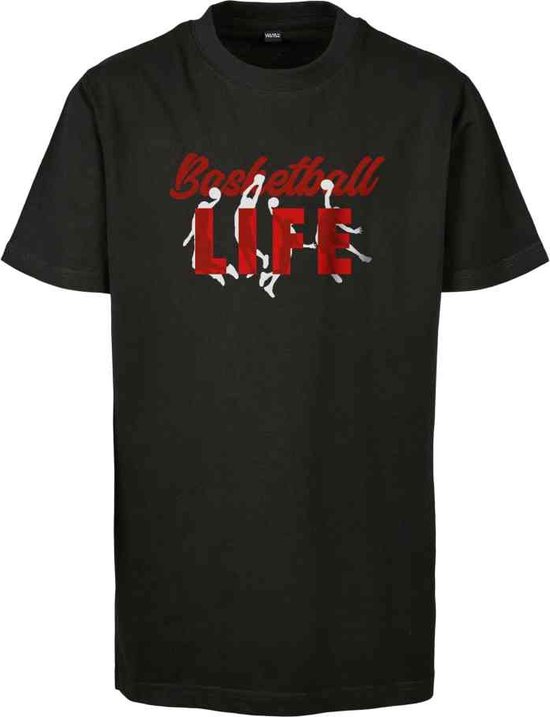 Mister Tee - Kids Basketball Life Kinder T-shirt - Kids 158/164 - Zwart