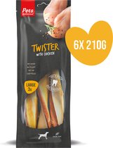 Pets Unlimited Twisters - poulet gros - 6 sachets de 210g