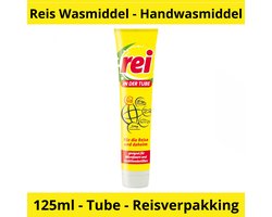 Reis Wasmiddel - Handwasmiddel - Tube 125ml - Reiswasmiddel voor vakantie - Travel - Reisverpakking - Handwas