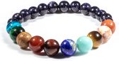 CHPN - Chakra armband - Kralenarmband - Chakra - Planeten - Kralen Armband Met de Planeten van het Zonnestelsel - Zonnestelse - Spiritualiteit