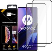 2x Screenprotector geschikt voor Motorola Edge 40 - Gehard Glas - Full Proteqt+