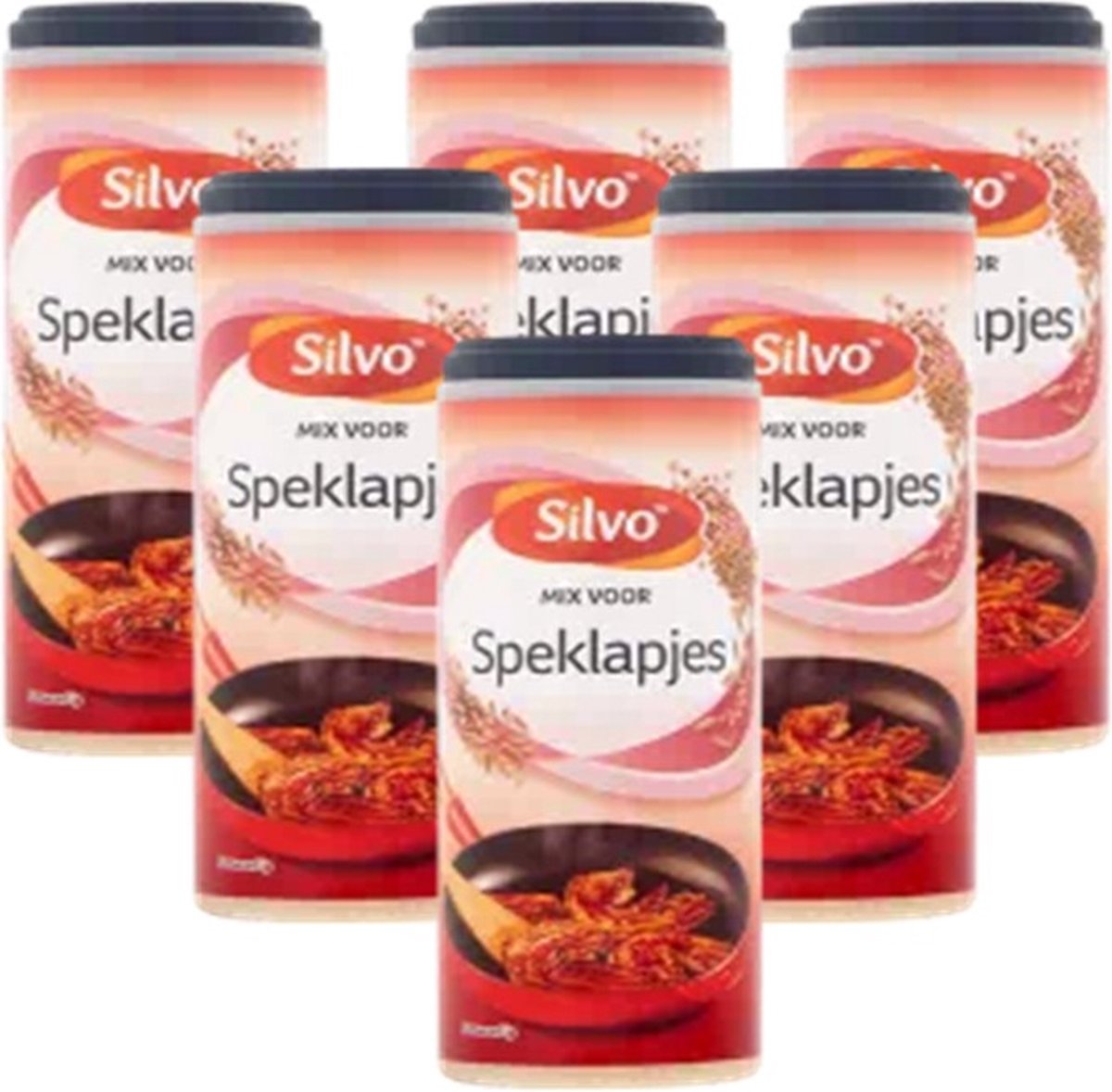 Silvo speklapjes kruidenmix - 6 x 125 gram zonder conserveermiddelen en kunstmatige kleurstoffen -