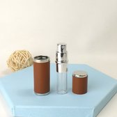 Mini Flacon de Parfum de Luxe - Rechargeable - 5 ml - Flacon de Voyage - Vaporisateur de Parfum Marron