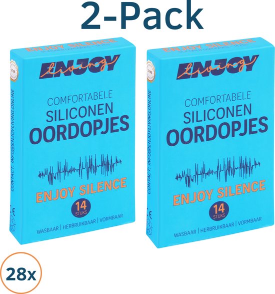 2-Pack - 14x Premium Siliconen Oordopjes slapen - 27dB - Kneedbare Oordoppen voor slapen - Perfect voor zijslapers - Slaapoordoppen - Slaap Oordopjes - sleep plugs