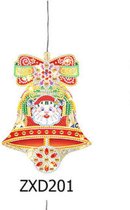 Diamond painting - 3D hangende kerstlamp - Kerst decoratie met licht - Raamdecoratie - 201
