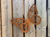 Metalen Vlinder - De Vlinder - Cortenstaal tuin decoratie