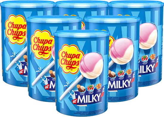 Sucettes Chupa Chups milky - Les 100