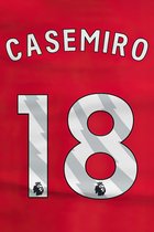 Casemiro Rugnummer Poster | Casemero Poster | Manchester United | Voetbalposter | 51x71cm | Geschikt om in te lijsten
