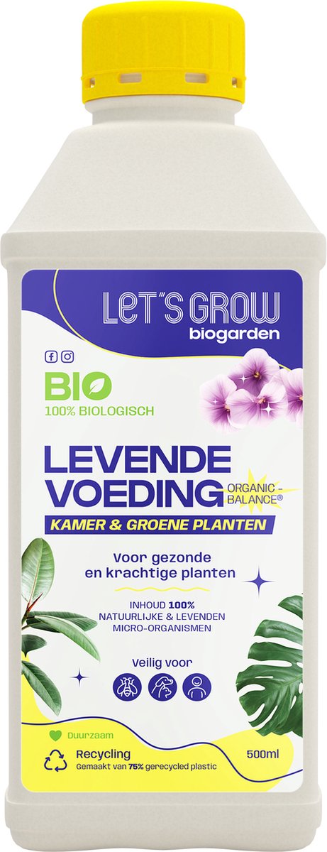 Let's Grow - Plantenvoeding kamerplanten binnen - 100% natuurlijk