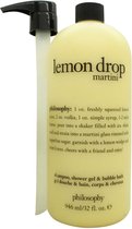 Philosophy Lemon Drop martine shower gel, badgel en shampoo