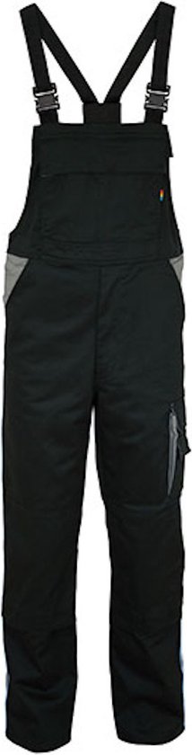Carson Workwear 'Contrast Bib Pants' Tuinbroek/Overall Black - 26