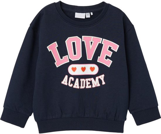 NAME IT Boy's NKMTOSMO LS Sweat WH BRU Tröja, Grå Melange, 122/128, Grå Melange