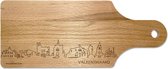 Skyline Borrelplank Valkenswaard - Hapjesplank - Serveerplank - Cadeau Jubilea - Cadeau verjaardag - Cadeau geschenk - Serveren - WoodWideCities